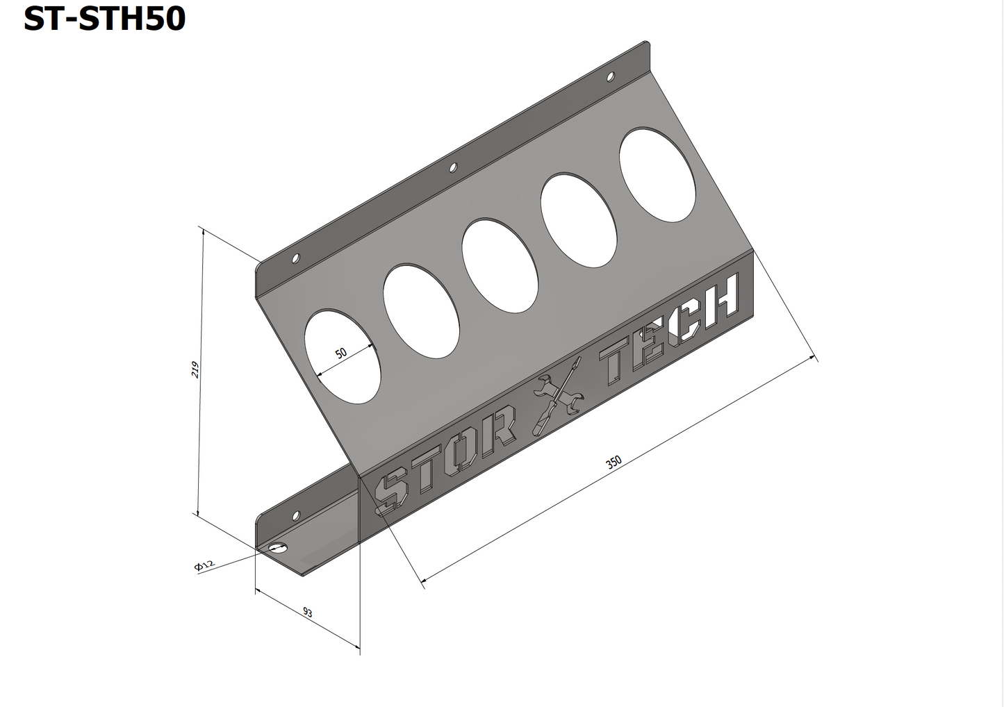 Silicone and Adhesive 5 Tube Holder.