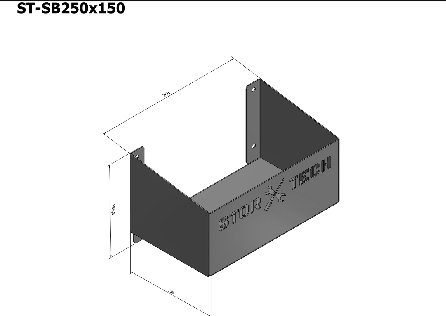 250mm Storage Bin.